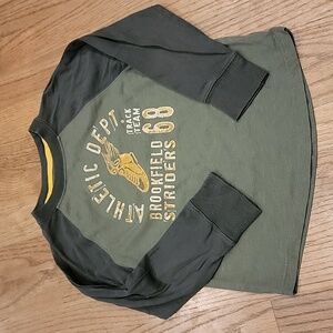 Boys Raglan Baseball Track Team Graphic T-shirt